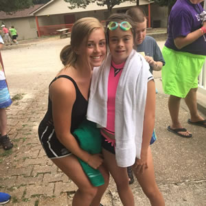 camper and counselor